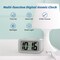 Electric Digital Alarm Clock with LED Large Display, Battery Powered, Backlight & Snooze Function - Lightweight Plastic Design (Requires 2x AA Batteries)